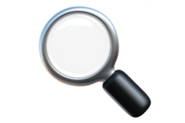 magnifying glass for encouraging search 