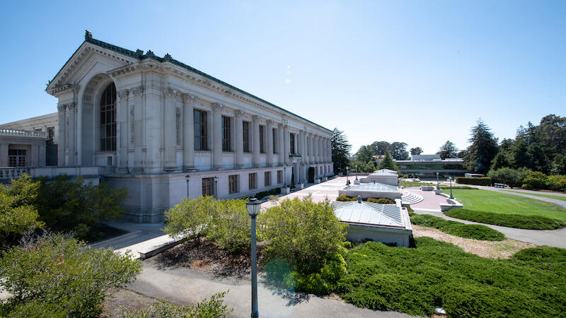 doe library on a sunny day