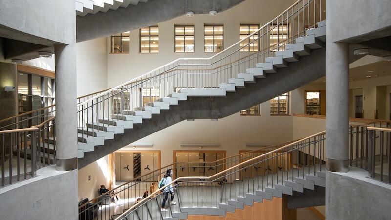 UC Berkeley College of Letters and Science staircase.